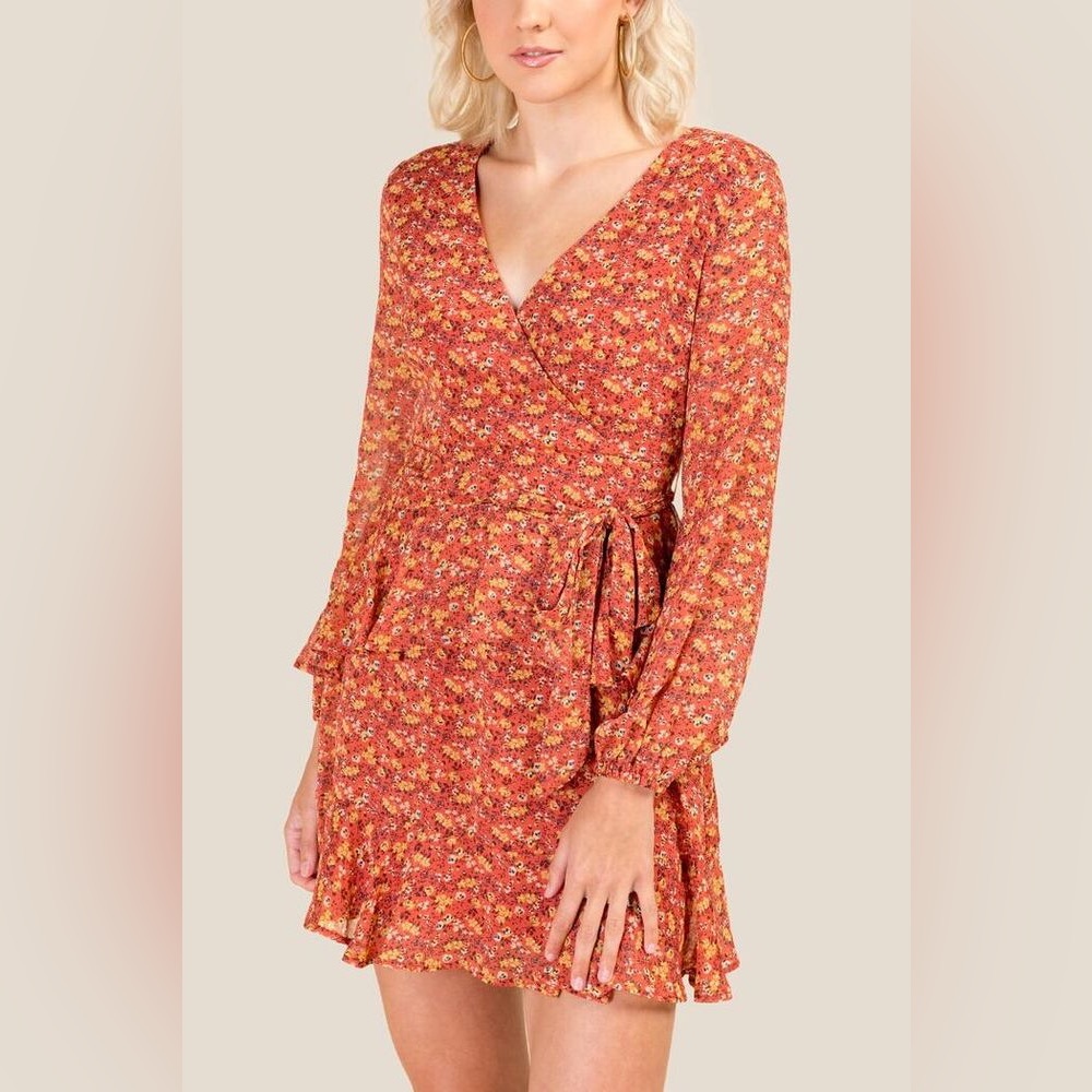 NWT Mi Ami Adaline Floral Wrap Dress | Size Medium - Picture 12 of 12